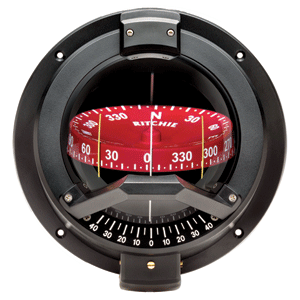 BOATZON | Ritchie BN-202 Navigator Compass - Bulkhead Mount - Black