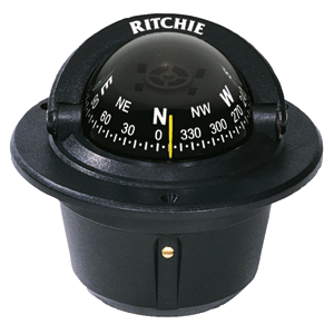 BOATZON | Ritchie F-50 Explorer Compass - Flush Mount - Black