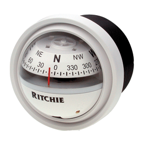 BOATZON | Ritchie V-57W.2 Explorer Compass - Dash Mount - White
