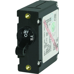 BOATZON | Blue Sea 7208 AC/DC Single Pole Magnetic World Circuit Breaker - 15AMP