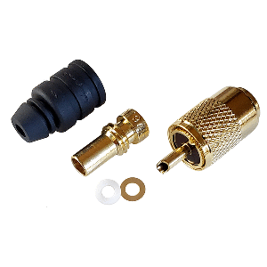 BOATZON | Shakespeare PL-259-58-G Gold Solder-Type Connector w/UG175 Adapter & DooDad® Cable Strain Relief f/RG-58x