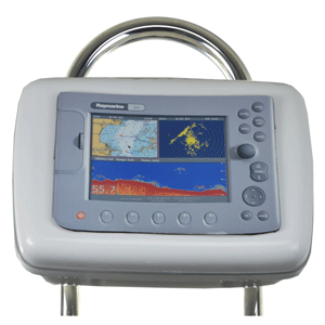 BOATZON | NavPod GP1051 SailPod Precut f/Raymarine C80, E80 & Simrad NSE8 f/ 9.5' Pedestal Guard
