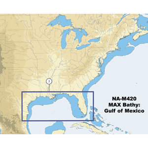BOATZON | C-Map NA-M420 Gulf of Mexico Bathy Chart - C-Card
