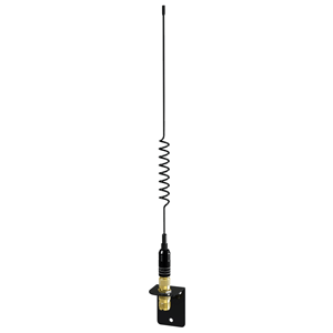 BOATZON | Shakespeare VHF 15in 5216 SS Black Whip Antenna - Bracket Included