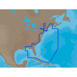 BOATZON | C-MAP MAX NA-M022 - U.S. East Coast & The Bahamas - SD™ Card