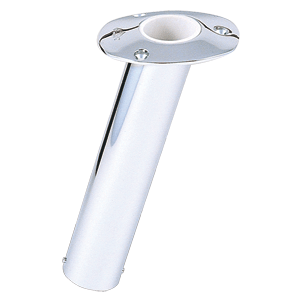 BOATZON | Lee's 15° Stainless Steel Flush Mount Rod Holder - 2' O.D.