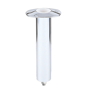 BOATZON | Lee's 0° Stainless Steel Swivel Base Flush Mount Rod Holder - Extra Long Tube 2.25' OD X 14.5' Tube