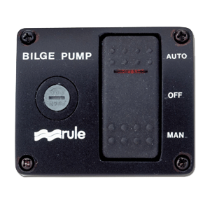 BOATZON | Rule Deluxe 3-Way Lighted Rocker Panel Switch