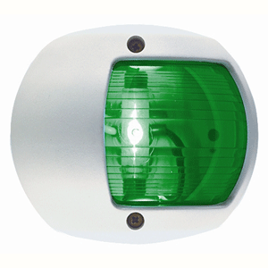BOATZON | Perko LED Side Light - Green - 12V - White Plastic Housing