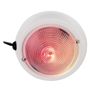 BOATZON | Perko Dome Light w/Red & White Bulbs