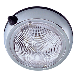 BOATZON | Perko Surface Mount Dome Light - 6' O.D.(5' Lens) - Chrome Plated