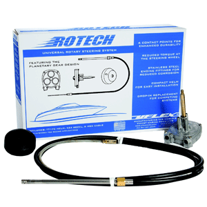 BOATZON | UFlex Rotech 9' Rotary Steering Package - Cable, Bezel, Helm
