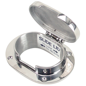 BOATZON | Whitecap Chain & Rope Deck Pipe 3-7/8' x 2-1/2' Opening