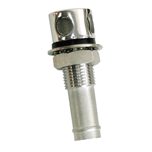 BOATZON | Whitecap Fuel Vent - Round Head, Straight Shaft, 5/8' Hose