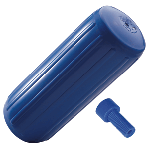 BOATZON | Polyform HTM-3 Hole Through Middle Fender 10.5' x 27' - Blue w/Air Adapter