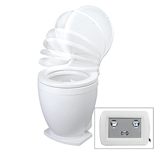 BOATZON | Jabsco Lite Flush Electric 12V Toilet w/Control Panel