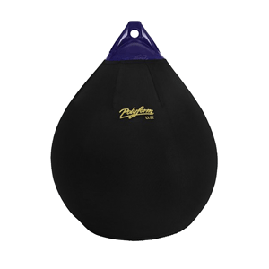 BOATZON | Polyform Fender Cover f/A-4 Ball Style - Black