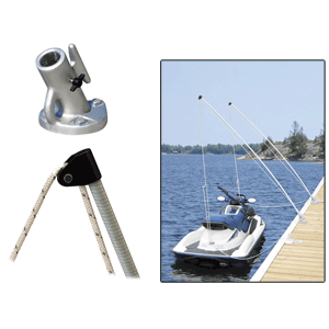 BOATZON | Dock Edge Economy Mooring Whips 2PC 12ft 4000 LBS up to 23 ft