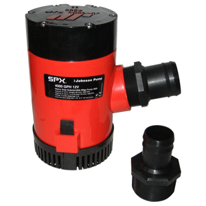 BOATZON | Johnson Pump 4000 GPH Bilge Pump 1-1/2' Discharge Port 12V