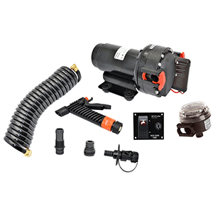BOATZON | Johnson Pump Aqua Jet 5.2 GPH Washdown Pump Kit w/Hose - 12V