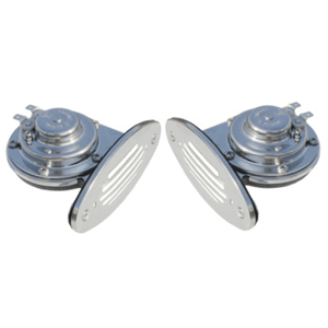 BOATZON | Schmitt & Ongaro Mini SS Dual Drop-In Horn w/SS Grills High & Low Pitch