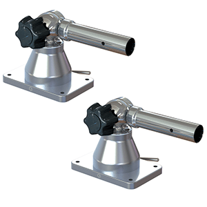 BOATZON | TACO Grand Slam 170 Outrigger Top Mounts - 1-1/8' (Pair)