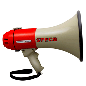 BOATZON | Speco ER370 Deluxe Megaphone w/Siren - Red/Grey - 16W