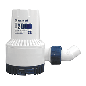 BOATZON | Attwood Heavy-Duty Bilge Pump 2000 Series - 12V - 2000 GPH
