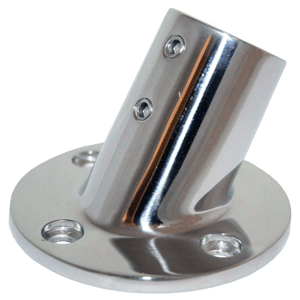 BOATZON | Whitecap ⅞' O.D. 60° Round Base SS Rail Fitting