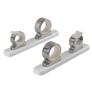 BOATZON | TACO 2-Rod Hanger w/Poly Rack - Polished Stainless Steel
