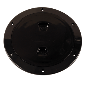 BOATZON | Beckson 6' Smooth Center Screw-Out Deck Plate - Black