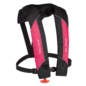 BOATZON | Onyx A/M-24 Automatic/Manual Inflatable PFD Life Jacket - Pink