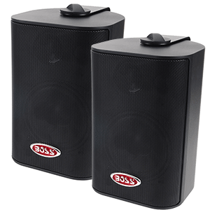 BOATZON | Boss Audio 4' MR4.3B Box Speakers - Black - 200W
