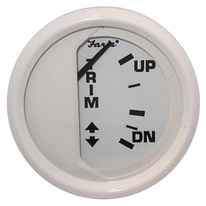 BOATZON | Faria Dress White 2' Trim Gauge (Mercury / Mariner / Mercruiser / Volvo DP / Yamaha '01 and newer)
