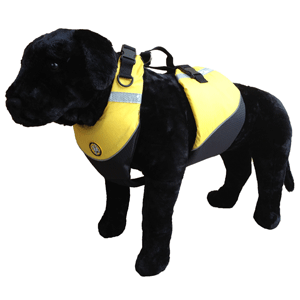 BOATZON | First Watch Flotation Dog Vest - Hi-Visibility Yellow - Large