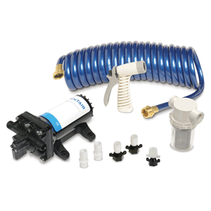 BOATZON | Shurflo by Pentair PRO WASHDOWN KIT™ II Ultimate - 12 VDC - 5.0 GPM - Includes Pump, Fittings, Nozzle, Strainer, 25' Hose