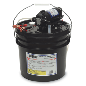BOATZON | Shurflo by Pentair Oil Change Pump w/3.5 Gallon Bucket - 12 VDC, 1.5 GPM