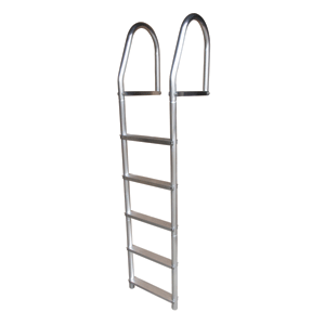 BOATZON | Dock Edge Fixed Eco - Weld Free Aluminum 5-Step Dock Ladder