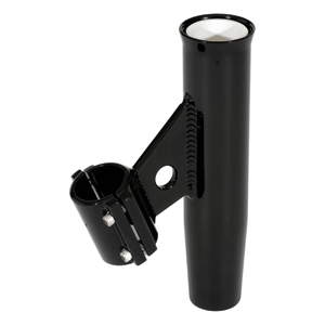 BOATZON | Lee's Clamp-On Rod Holder - Black Aluminum - Vertical Mount - Fits 1.050 O.D. Pipe