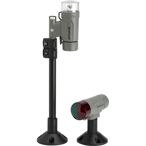 BOATZON | Attwood PaddleSport Portable Navigation Light Kit - Screw Down or Adhesive Pad - Gray