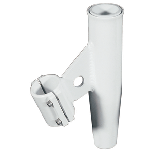BOATZON | Lee's Clamp-On Rod Holder - White Aluminum - Vertical Mount - Fits 2.375' O.D Pipe