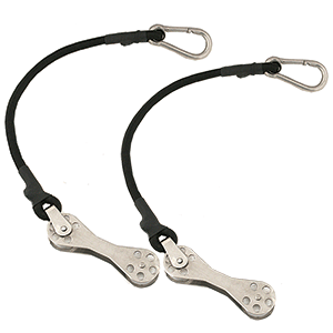 BOATZON | Taco Shock Cord w/Double Roller (Pair)
