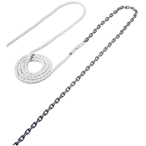 BOATZON | Maxwell Anchor Rode - 15'-1/4' Chain to 150'-1/2' Nylon Brait