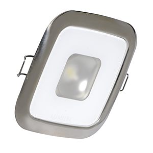 BOATZON | Lumitec Square Mirage Down Light - Warm White Dimming - Hi-CRI - Polished Bezel