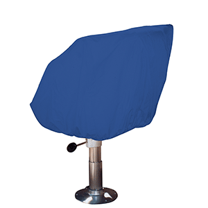 BOATZON | Taylor Made Helm/Bucket/Fixed Back Boat Seat Cover - Rip/Stop Polyester Navy