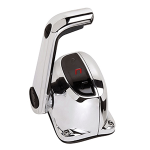 BOATZON | Uflex Single Lever Top Mount Control w/Neutral Lock & Trim Switch - Chrome