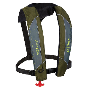 BOATZON | Onyx A/M-24 Automatic/Manual Inflatable PFD Life Jacket - Green