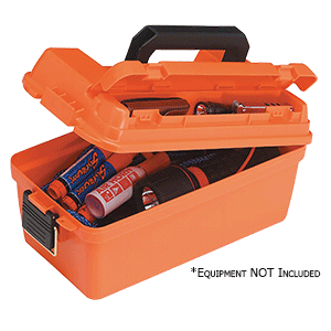 BOATZON | Plano Small Shallow Emergency Dry Storage Supply Box - Orange