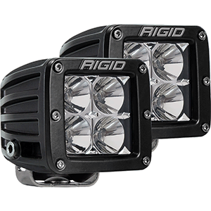BOATZON | RIGID Industries D-Series PRO Hybrid-Flood LED - Pair - Black