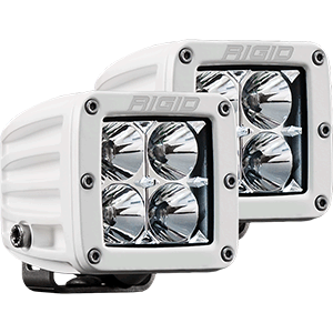 BOATZON | RIGID Industries D-Series PRO Hybrid-Flood LED - Pair - White